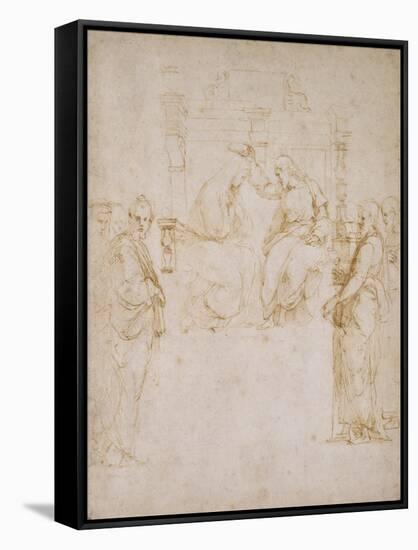 The Coronation of the Virgin-Raphael-Framed Stretched Canvas