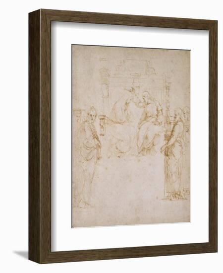 The Coronation of the Virgin-Raphael-Framed Giclee Print