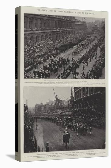 The Coronation of their Majesties, Scenes in Whitehall-null-Stretched Canvas