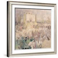 The Coronation of Tsar Stepan Dusan, 1926-Alphonse Mucha-Framed Giclee Print