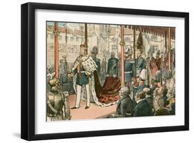 The Coronation of Wilhelm I, King of Prussia and First German Emperor-Carl Rohling-Framed Giclee Print