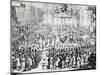 The Coronation of William III and Mary II, Westminster Abbey, London, 21st April 1689-Unknown-Mounted Giclee Print