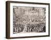 The Coronation of William of Orange and Mary, at Westminster Abbey, 21st April 1689-null-Framed Giclee Print