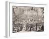 The Coronation of William of Orange and Mary, at Westminster Abbey, 21st April 1689-null-Framed Giclee Print