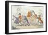 The Corporation Hog's Journey to Smithfield in Stile or Aldermen Turned Pig Show Men, 1790-Isaac Cruikshank-Framed Giclee Print