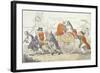 The Corporation Hog's Journey to Smithfield in Stile or Aldermen Turned Pig Show Men, 1790-Isaac Cruikshank-Framed Giclee Print