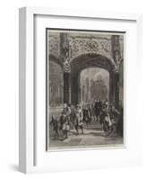 The Corporation of Archers Leaving the Church of Lierre-Louis Haghe-Framed Giclee Print