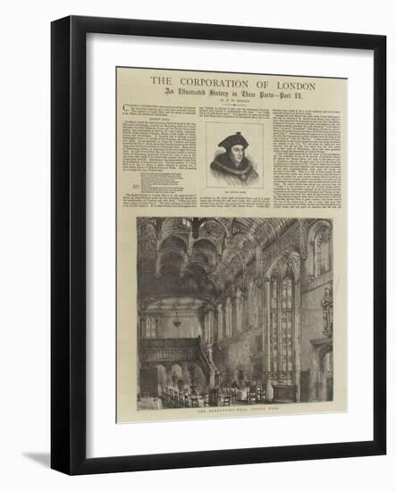 The Corporation of London-Henry William Brewer-Framed Giclee Print