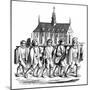 The Corporation of the Goldsmiths of Paris Carrying the Shrine of St Genevieve, 17th Century-null-Mounted Giclee Print