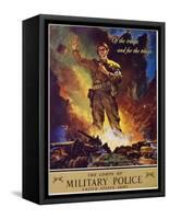The Corps of Military Police Recruitment Poster-Jes Schlaikjer-Framed Stretched Canvas