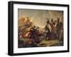 The Corpse of Darius Is Shown to Alexander (The Great)-Antonio Pellegrini-Framed Giclee Print