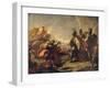 The Corpse of Darius Is Shown to Alexander (The Great)-Antonio Pellegrini-Framed Giclee Print