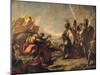 The Corpse of Darius Is Shown to Alexander (The Great)-Antonio Pellegrini-Mounted Giclee Print