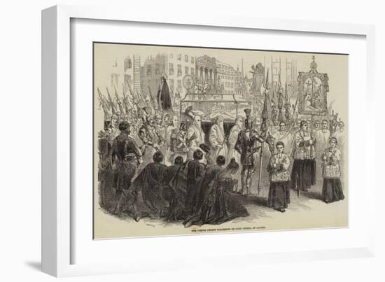 The Corpus Christi Procession on Good Friday, at Madrid-null-Framed Giclee Print