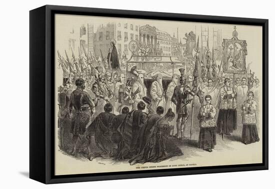 The Corpus Christi Procession on Good Friday, at Madrid-null-Framed Stretched Canvas