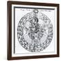 The Correspondence Between the Human and the Universe, from Robert Fludd's 'Utriusque Cosmi…-null-Framed Giclee Print