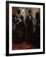 The Corridors at the Opera, 1885-Jean Louis Forain-Framed Giclee Print