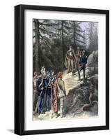 The Corsican Bandit, Jacques Bellacoscia, Surrendering to the Police, 1892-Henri Meyer-Framed Giclee Print