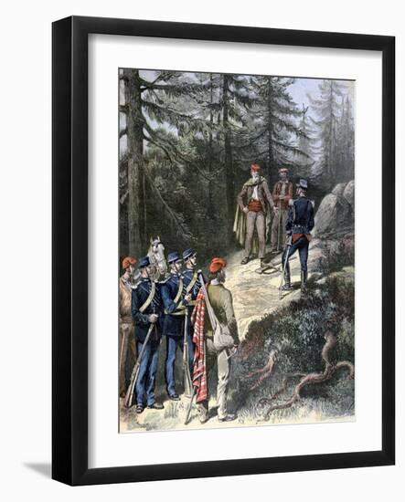 The Corsican Bandit, Jacques Bellacoscia, Surrendering to the Police, 1892-Henri Meyer-Framed Giclee Print