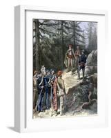 The Corsican Bandit, Jacques Bellacoscia, Surrendering to the Police, 1892-Henri Meyer-Framed Giclee Print