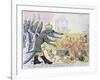 The Corsican Crocodile Dissolving the Council of Frogs, 9th November 1799-null-Framed Giclee Print