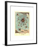 The Corsican Spider in His Web, Published 1808, Hand-Colored Etching, Rosenwald Collection-Thomas Rowlandson-Framed Giclee Print