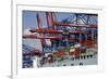 The Cosco Beijing in Hamburg, Germany-Dennis Brack-Framed Photographic Print