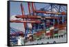 The Cosco Beijing in Hamburg, Germany-Dennis Brack-Framed Stretched Canvas