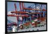 The Cosco Beijing in Hamburg, Germany-Dennis Brack-Framed Photographic Print