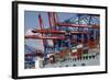 The Cosco Beijing in Hamburg, Germany-Dennis Brack-Framed Photographic Print