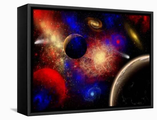 The Cosmos Is a Place of Outstanding Natural Beauty and Wonder-Stocktrek Images-Framed Stretched Canvas