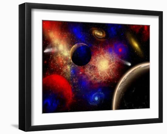 The Cosmos Is a Place of Outstanding Natural Beauty and Wonder-Stocktrek Images-Framed Photographic Print