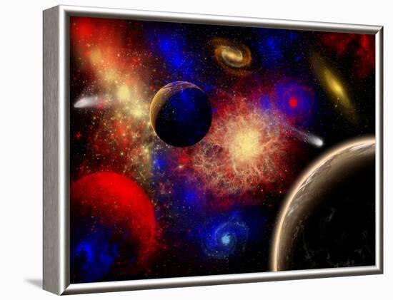 The Cosmos Is a Place of Outstanding Natural Beauty and Wonder-Stocktrek Images-Framed Photographic Print