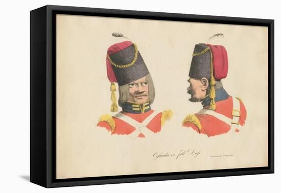 The Cossack Uniform, 1820-Rudolph Ackermann-Framed Stretched Canvas