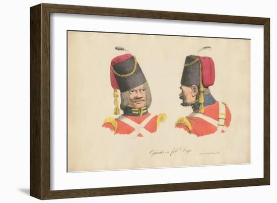 The Cossack Uniform, 1820-Rudolph Ackermann-Framed Giclee Print