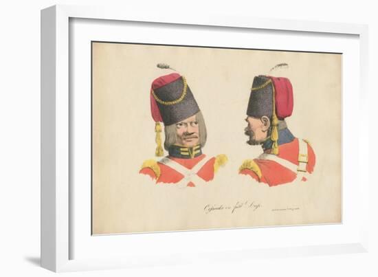 The Cossack Uniform, 1820-Rudolph Ackermann-Framed Giclee Print