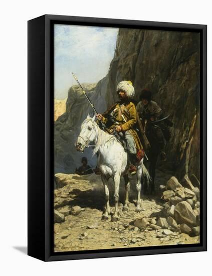 The Cossack-Alfred von Wierusz-Kowalski-Framed Stretched Canvas