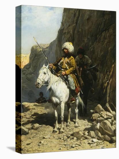 The Cossack-Alfred von Wierusz-Kowalski-Stretched Canvas