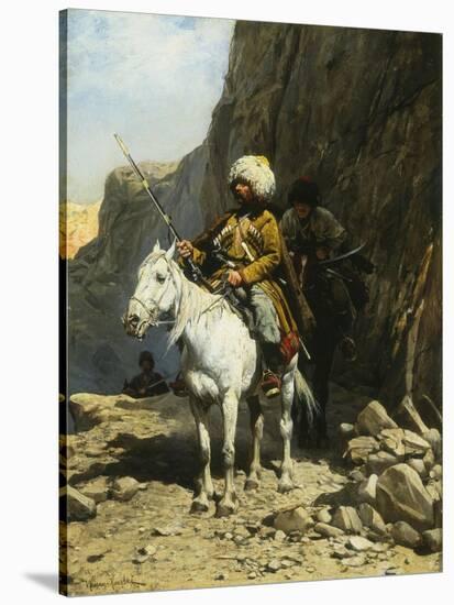 The Cossack-Alfred von Wierusz-Kowalski-Stretched Canvas