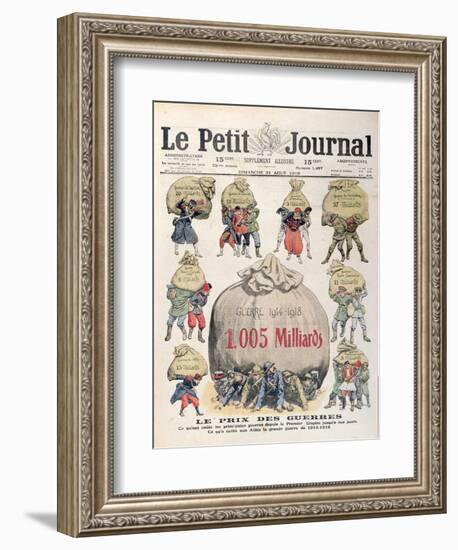 The Cost of Wars from Napoleonic Period up to 1st World War, 'Le Petit Journal', 31st August 1919-null-Framed Giclee Print