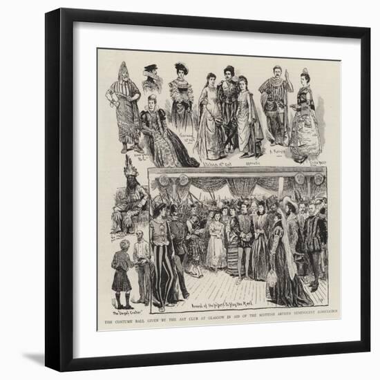 The Costume Ball Given by the Art Club at Glasgow in Aid of the Scottish Artists' Benevolent Associ-William Ralston-Framed Giclee Print