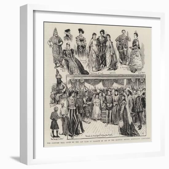 The Costume Ball Given by the Art Club at Glasgow in Aid of the Scottish Artists' Benevolent Associ-William Ralston-Framed Giclee Print