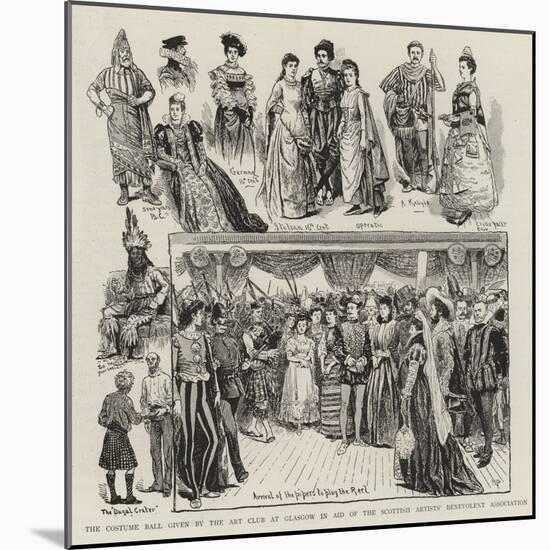 The Costume Ball Given by the Art Club at Glasgow in Aid of the Scottish Artists' Benevolent Associ-William Ralston-Mounted Giclee Print