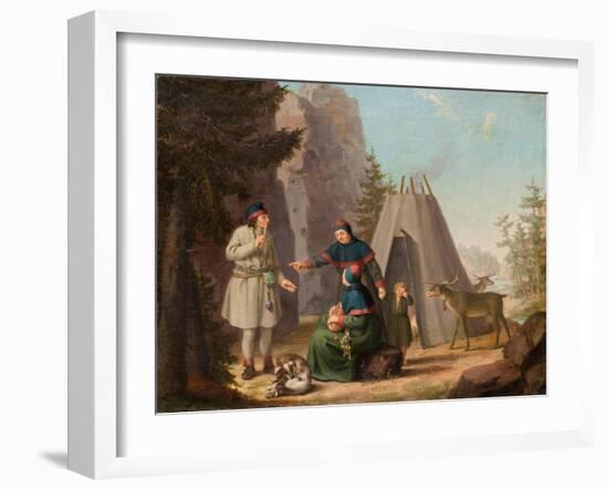 The Costumes of the Lapponians, c.1800-Pehr Hillestrom-Framed Giclee Print