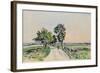 The Cote St. Andre to Grand Lemps Road, 1880-Johan-Barthold Jongkind-Framed Giclee Print