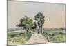 The Cote St. Andre to Grand Lemps Road, 1880-Johan-Barthold Jongkind-Mounted Giclee Print