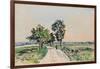 The Cote St. Andre to Grand Lemps Road, 1880-Johan-Barthold Jongkind-Framed Giclee Print