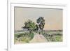 The Cote St. Andre to Grand Lemps Road, 1880-Johan-Barthold Jongkind-Framed Giclee Print