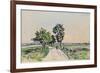 The Cote St. Andre to Grand Lemps Road, 1880-Johan-Barthold Jongkind-Framed Giclee Print