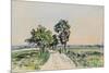 The Cote St. Andre to Grand Lemps Road, 1880-Johan-Barthold Jongkind-Mounted Giclee Print